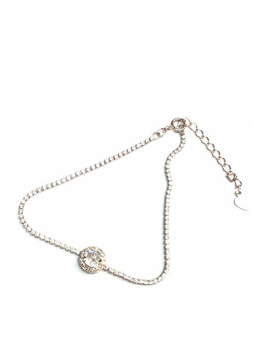 Amalfi Accessories Women's Bracelet Rosette made of Silver with Diamond