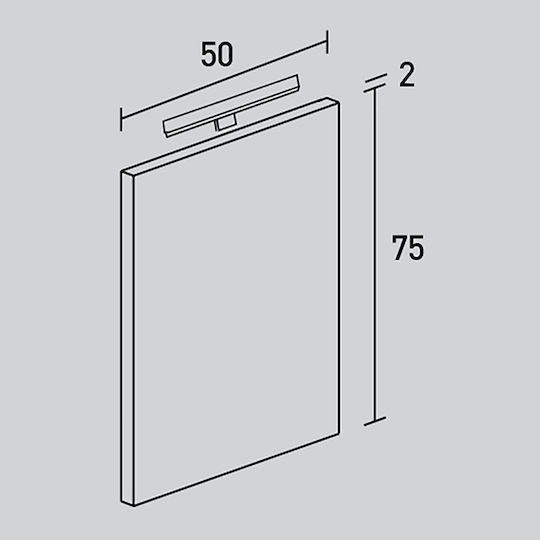 Καθρέπτης Απλίκα Led Probagno 658am 50x75υ