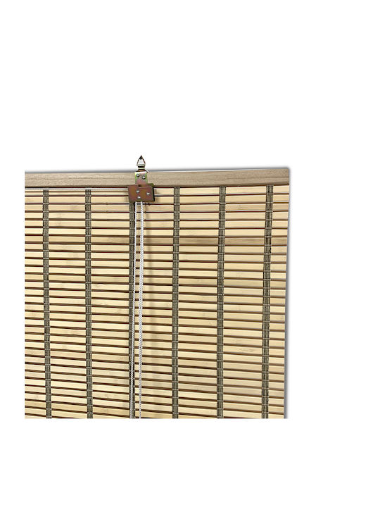 Woodware Στόρι Σκίασης Μπαμπού σε Μπεζ Χρώμα Π80xΥ200εκ.