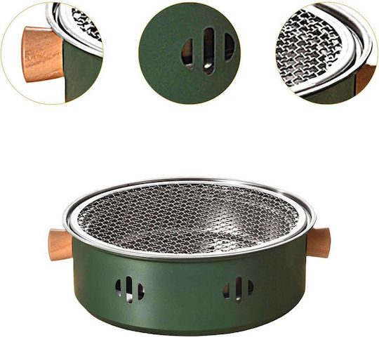 Uncle George Stainless steel Portable Charcoal Grill 28cmx28cm