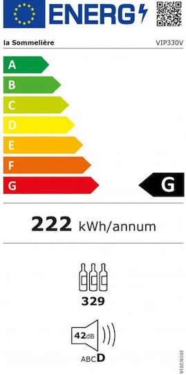 La Sommeliere Frigider de vin comercial cu temperatură de funcționare +7°C / +19°C L70 x l70 x H196cm