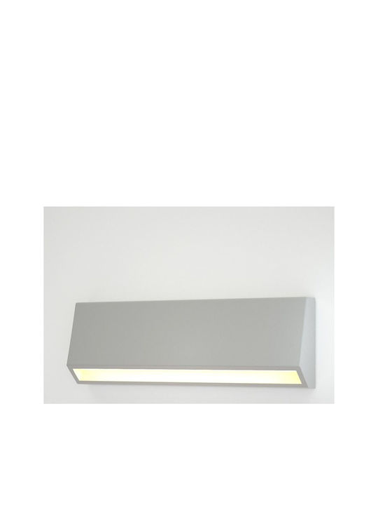 Inlight Стенен Външен Плафон LED IP65 4W с Регулируемо бяло Светлина 22x3.3x8εκ.