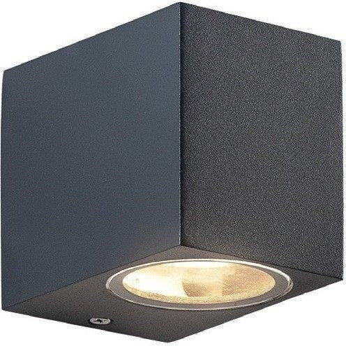 Aca Vita Wandmontierte Außenbeleuchtung Punkt GU10 IP54 9.2x8.1x6.8cm Golden Schwarz