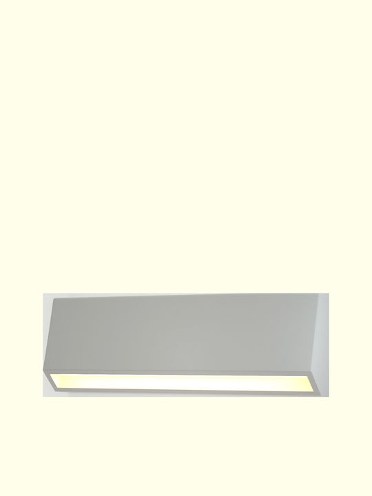Inlight Επιτοίχια Εξωτερική Πλαφονιέρα GU10 IP65 22x8x8εκ.
