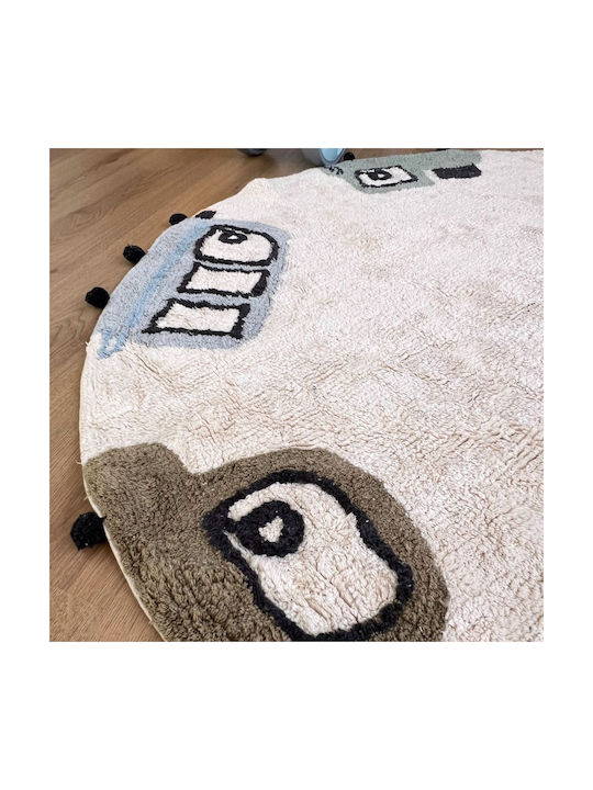 Baby Bliss Kids Cotton Rug Round 120cm