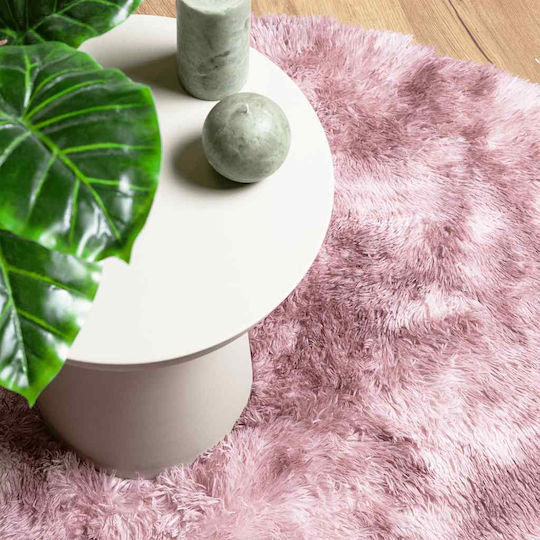 vidaXL Χειροποίητο Παιδικό Χαλί Ροζ 100x100cm