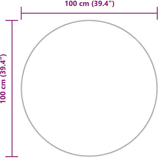 vidaXL Χειροποίητο Παιδικό Χαλί Ροζ 100x100cm
