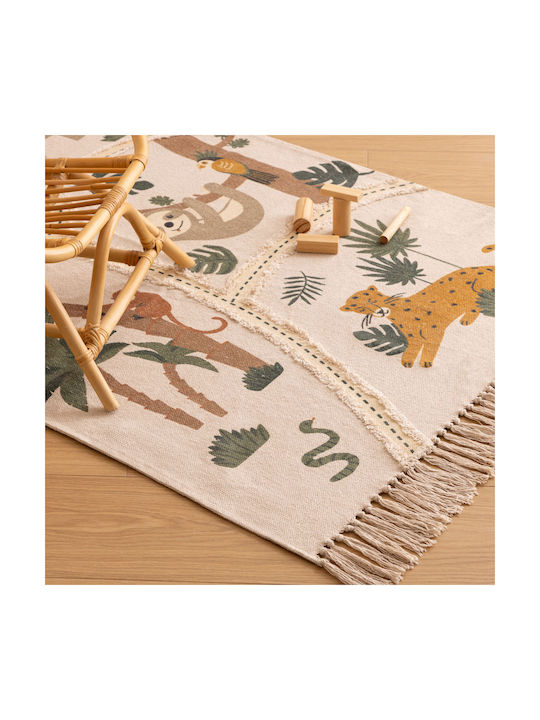 Click Kids Cotton Rug Jungle 100x150cm 1mm