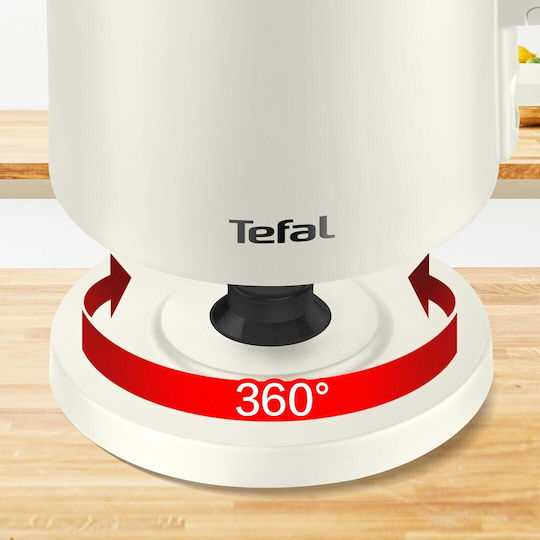 Tefal Thermo Protect Βραστήρας 1.5lt 1500W Λευκός