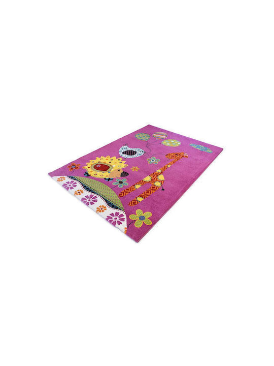 Tzikas Carpets 20705-55 Παιδικό Χαλί Φούξια 166x236cm Πάχους 13mm