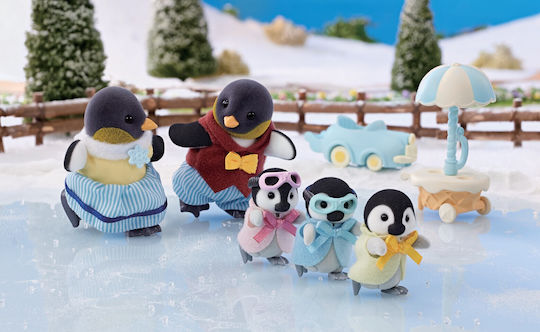 Epoch Toys Семейство Пингвини Силвански Семейства за 3+ Години 15см