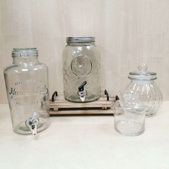 Atmosphera Glass Vase Beverage Dispenser with Spigot 6.5lt