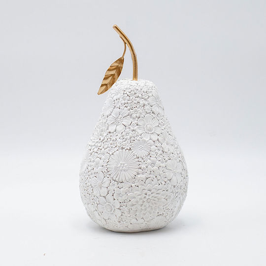 Tischdekoration Birne Creme-Gold 11x11x20,5cm Tischdekoration Birne Creme-Gold 11x11x20,5cm