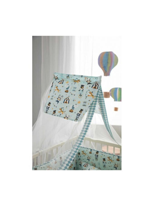 Vesta Home Mosquito Net Crib Circus Tulle 000008214 Turquoise 490x180cm