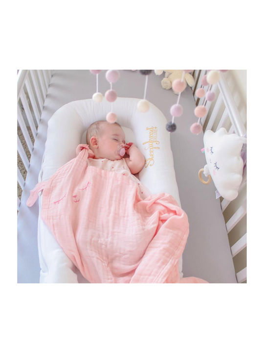 Minene Bamboo Muslin Swaddle Wrap Blue 120x100cm.