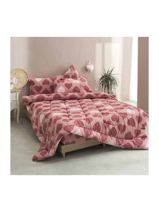Charalambidis Textiles Duvet Cover Single 160x240 Salonica Red