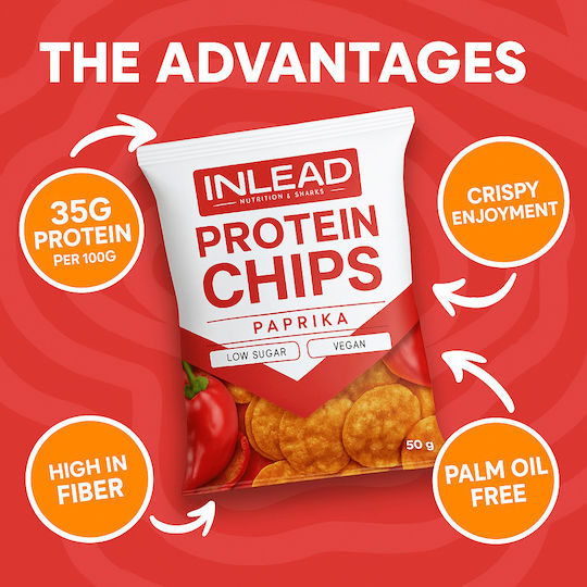 Inlead Protein Chips 6 X 50gr Sour Cream & Onion