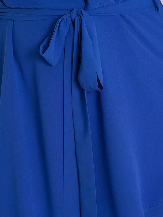 Sommer Maxi Damenkleid für Hochzeit - Taufe Blau