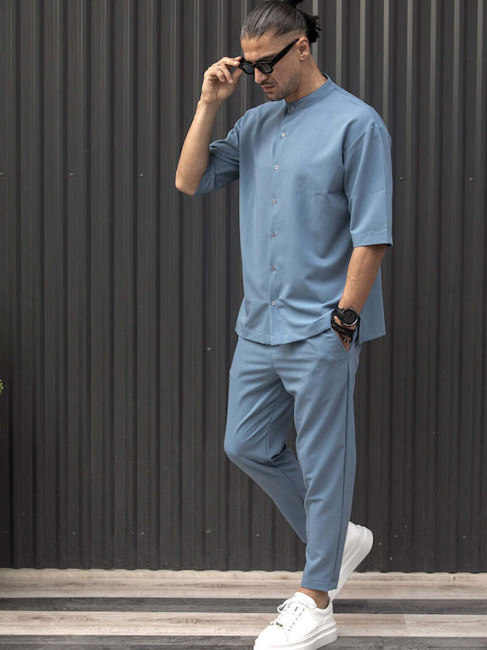 Къс ръкав Риза Light Blue