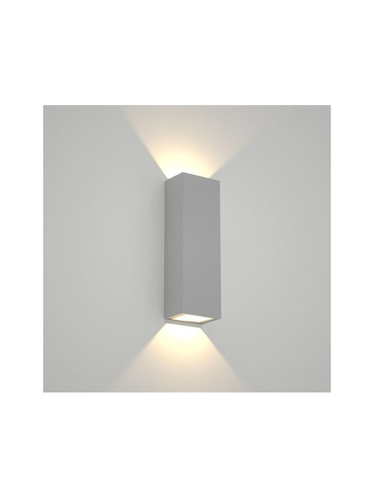 Inlight Lanier Wall-Mounted Outdoor Spot Light LED IP65 5W with Warm White Light Double Beam 12x4.1x12εκ.