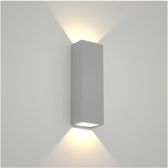 Inlight Lanier Wall-Mounted Outdoor Spot Light LED IP65 5W with Warm White Light Double Beam 12x4.1x12εκ.