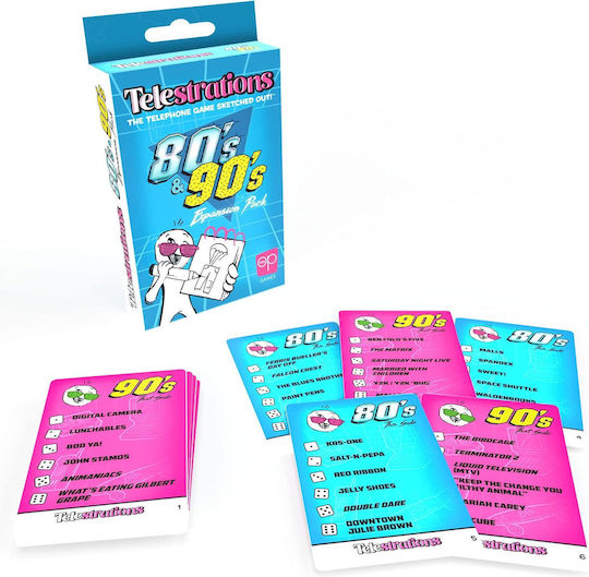 Разширение на играта Telestrations 80s/90s за 4-8 играчи 12+ години (EN) USAopoly