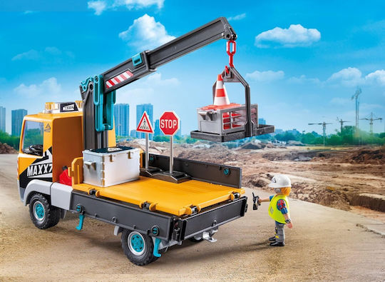 Playmobil Action-Helden LKW mit Kran für 4-10 Jahre