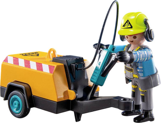 Playmobil Екшън герои Работник с компресор за 4-10 години