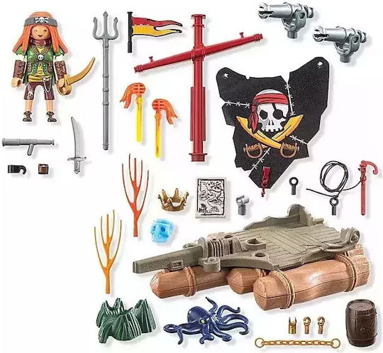 Playmobil Pirates Pirate Raft With Cannons For 4-10 Years