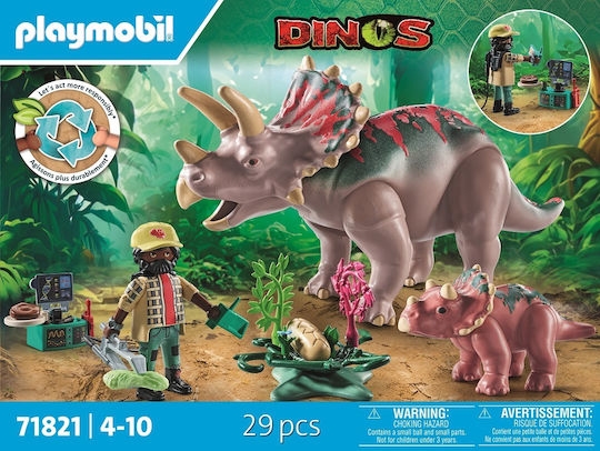 Playmobil Dinos Triceratops & Explorer for 4-10 years old