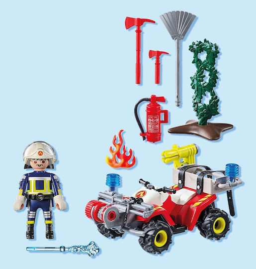 Playmobil Екшън герои Пожарникар с ATV за 4-10 години