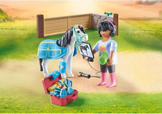 Playmobil Конете на водопада Ветеринар и кон за 4-10 години