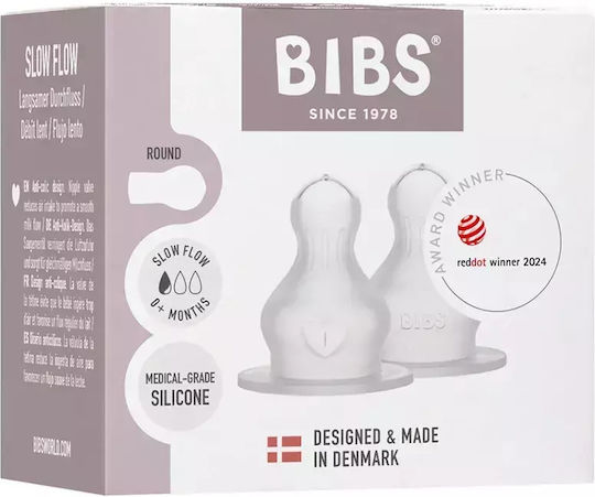 Bibs Θηλές από Σιλικόνη Αργής Ροής για 0+ μηνών 2τμχ