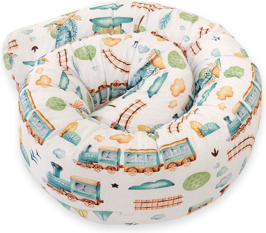 Bobono Crib Bumpers Snake Inside Turquoise 13x160cm