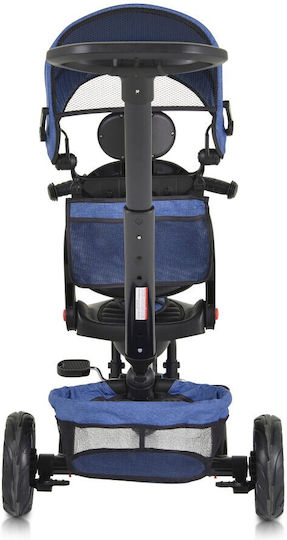 Byox Convertible Kids Tricycle with Parental Handle for 12 Months Blue