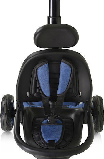 Byox Convertible Kids Tricycle with Parental Handle for 12 Months Blue