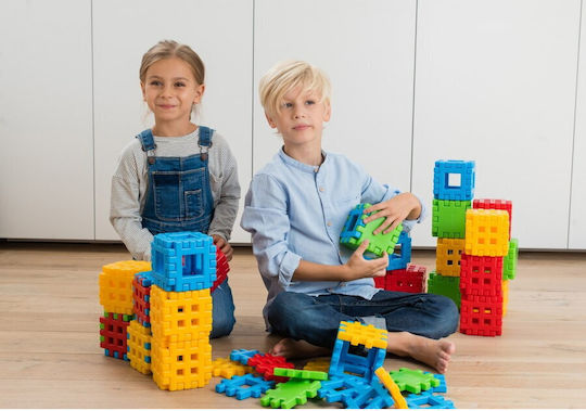 Marioinex Building Blocks Construction Blocks Waffles For 2+ Years 170 Pieces
