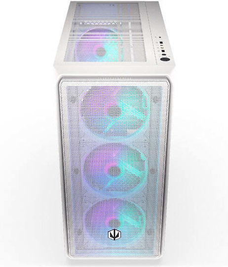 Endorfy Arx 700 ARGB Gaming Midi Tower Computer Case with Side Window White