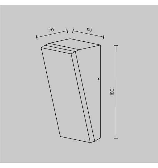 Maytoni Wandmontierte Außen-Deckenleuchte LED IP54 10W