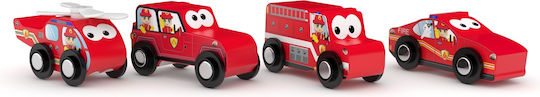 J′adore In A Tube J'adore Firefighter 4 Pieces Сет с Влакче от Дърво за 3+ години+ Години