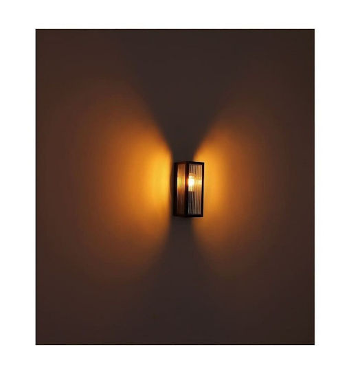 Globo Lighting Wall-Mounted Outdoor Lantern E27 IP44 12x32εκ.