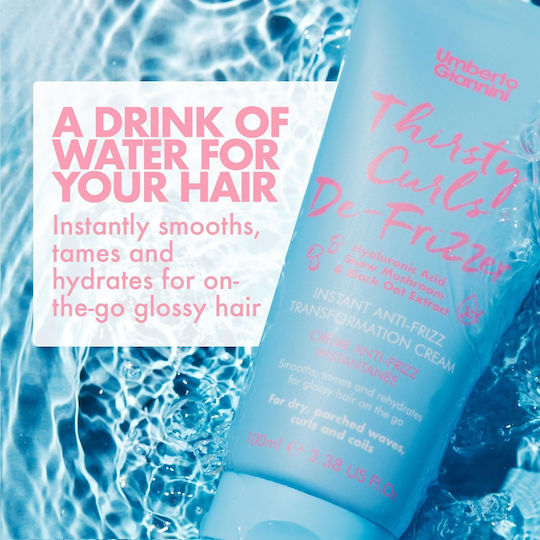 Umberto Giannini Anti-Frizz Hair Styling Cream for Curls with Light Hold 100ml