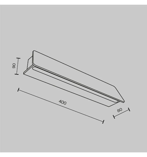 Maytoni Wandmontierte Außen-Deckenleuchte LED IP54 10W