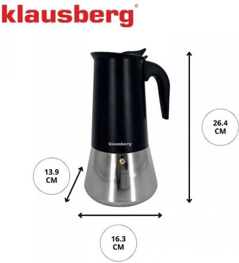 Klausberg Inox Espresso Pot Black