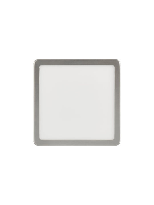 Eglo Fueva Outdoor Ceiling Flush Mount with Integrated LED in Silver Color 900115