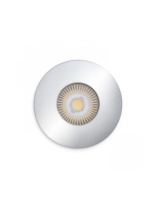 Rendl Light Studio Στεγανό Σποτ Οροφής Εξωτερικού Χώρου με Ενσωματωμένο LED σε Ασημί Χρώμα R11726 Rendl Light Studio Στεγανό Σποτ Οροφής Εξωτερικού Χώρου με Ενσωματωμένο LED σε Ασημί Χρώμα R11726