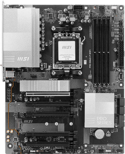 MSI Pro B840M-P WIFI6E Motherboard Micro ATX με AMD AM5 Socket 7E77-001R