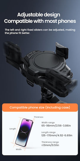 Loboo Motorcycle Cellphone Mount with Clip for Mirror