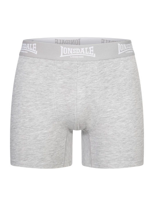 East Challow Herren Boxershorts Black, Grey 4Packung