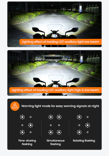 Loboo L12t High&low Beam Auxiliary Lights – Pair